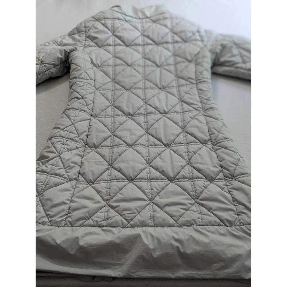 Patagonia Puffer Jacket Women Worn Wear® Low Sky Sz‎ Med Parka Gray Lightweight